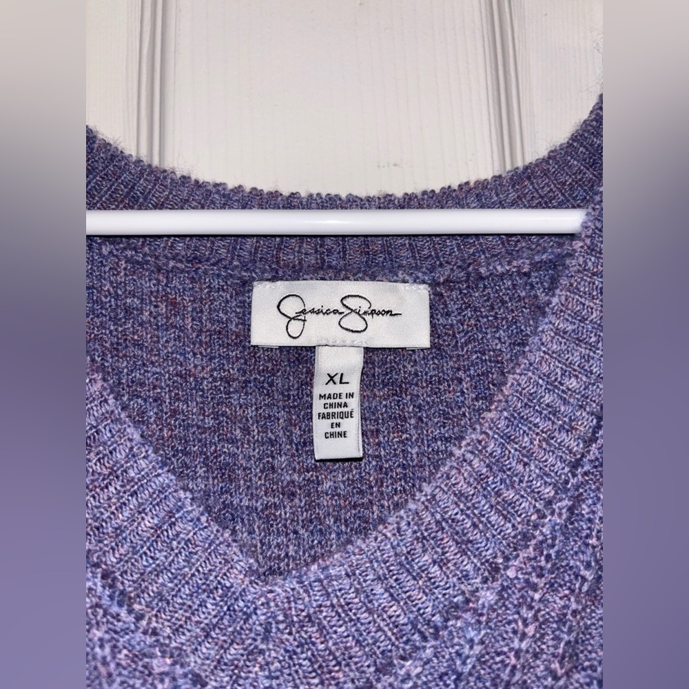 Jessica Simpson Purple Knit Sweater Dress - Picture 2 of 2